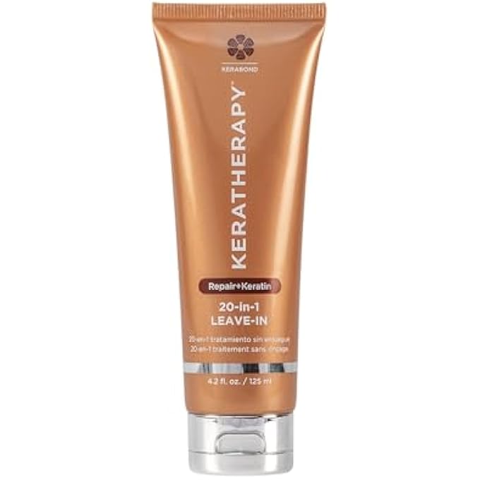 KERATHERAPY KERATIN INFUSED KERATINFIXX 20-IN-1 LEAVE-IN, 4.2 FL. OZ., 125 ML - SMOOTHING LEAVE IN CONDITIONER TRANSFORMS YOUR HAIR WITH 20 BENEFITS IN 1 EASY STEP - WITH CAVIAR EXTRACT, & ARGAN OIL - Image 1